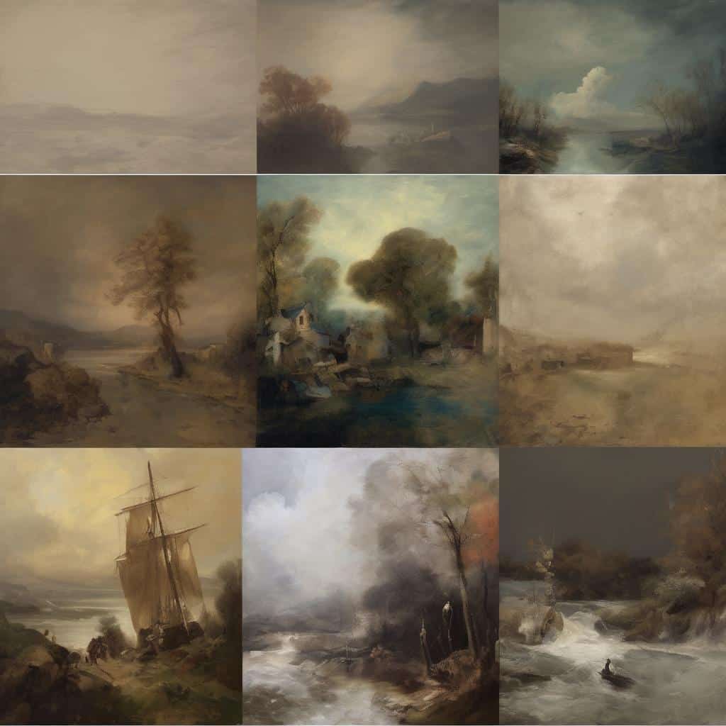 Ονόματα καλλιτεχνών και ανάλυση έργων ζωγραφικής τοπίου.